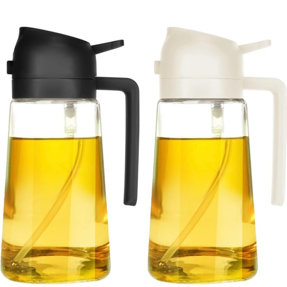 16oz Oil Dispenser Bottle for Kitchen-2 in 1 Olive Oil Dispenser and Oil Sprayer